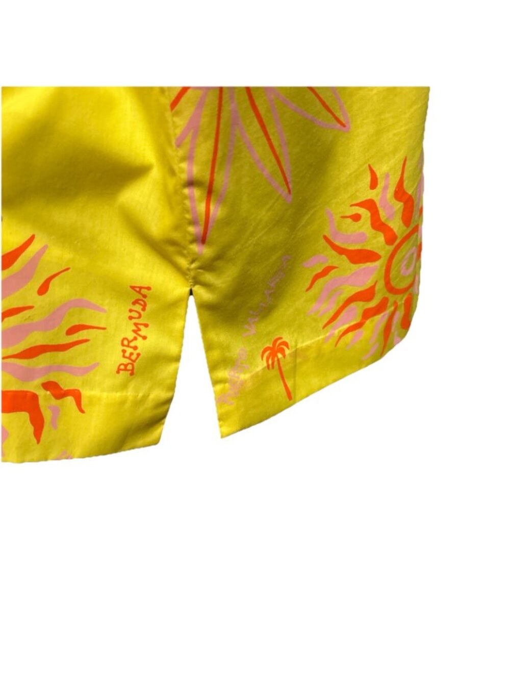 Vintage Tropical Sun Dress Large 14 Sheath Quirky Resort Cruise Resortwear 80s - Picture 10 of 16